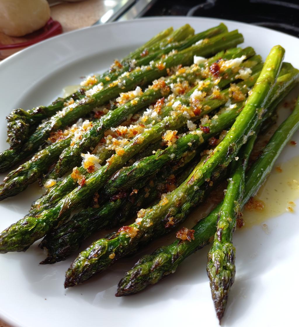 Lemon Garlic Asparagus with Parmesan