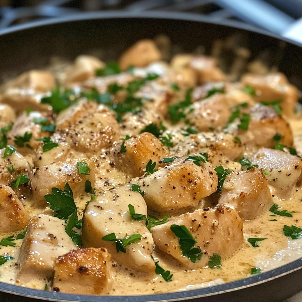 Low-Carb Creamy Chicken Skillet