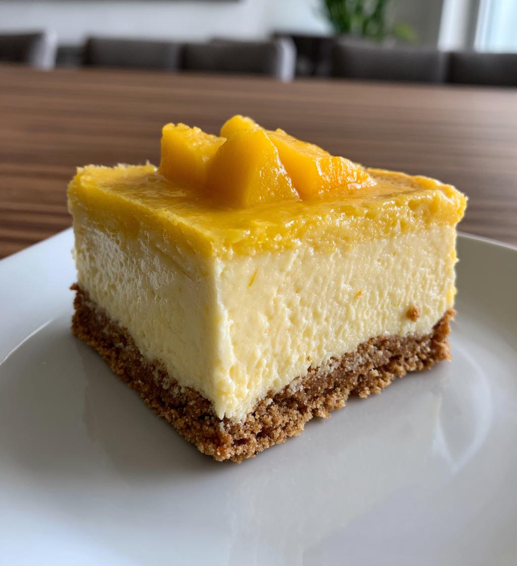 Mango Cheesecake Bars