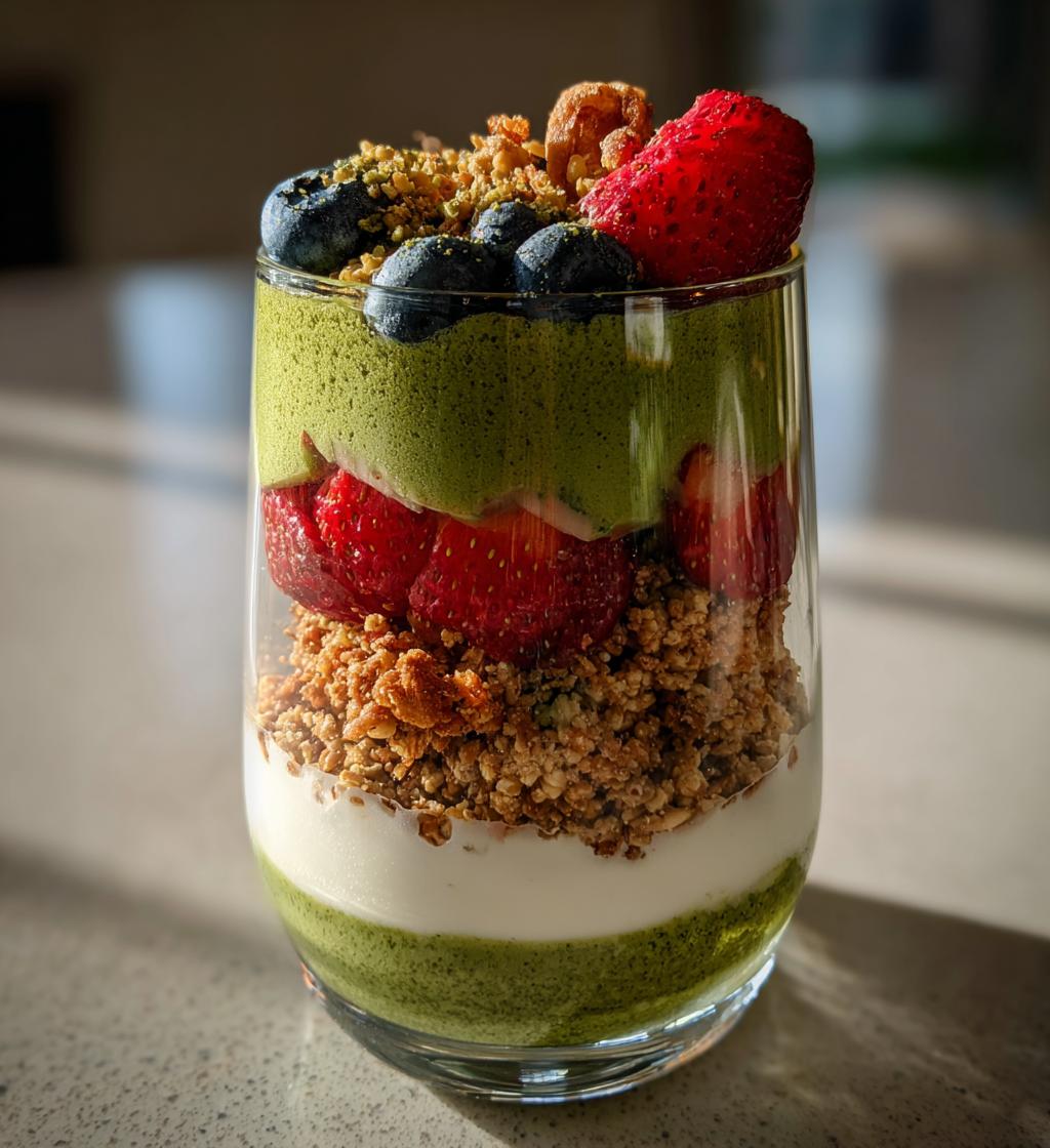 Matcha Parfait Layer Dessert