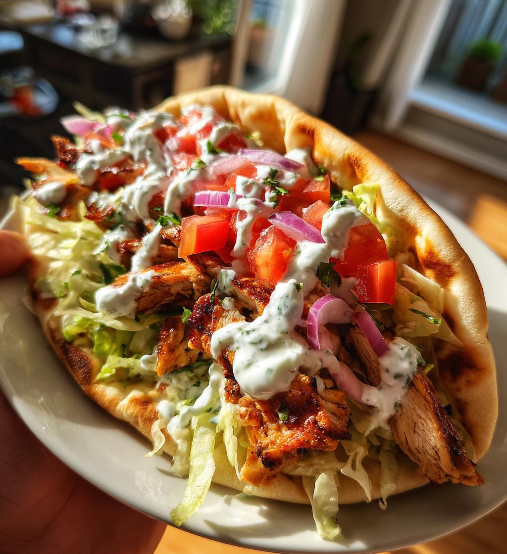 Mediterranean Chicken Gyros with Creamy Tzatziki