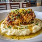 Mediterranean Lemon Chicken Dishes with Creamy Mashed Potatoes