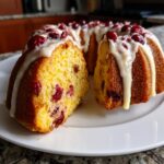 Moist Cranberry Orange Bundt Cake with Citrus Icing