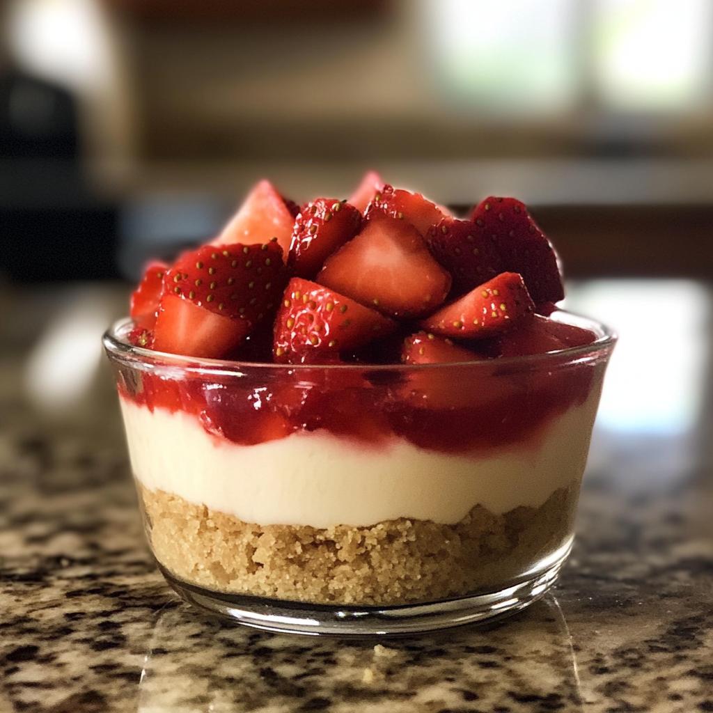 No-Bake Strawberry Cheesecake Cups