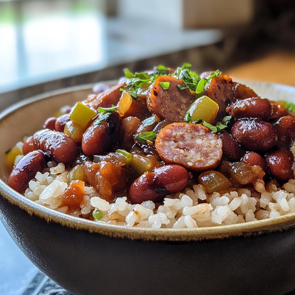 Original Red Bean and Rice Recipe with Smoked Sausage