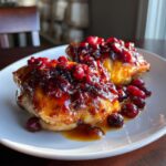 Oven-Baked Cranberry Orange Chicken with a Sticky Glaze
