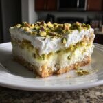 Pistachio Lush Dessert Bars with Whipped Cream Layers