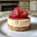 Protein Strawberry Mini Cheesecakes