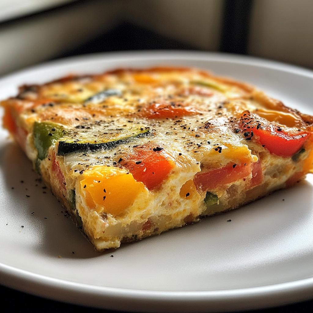 Quick Italian Baked Frittata with Veggies