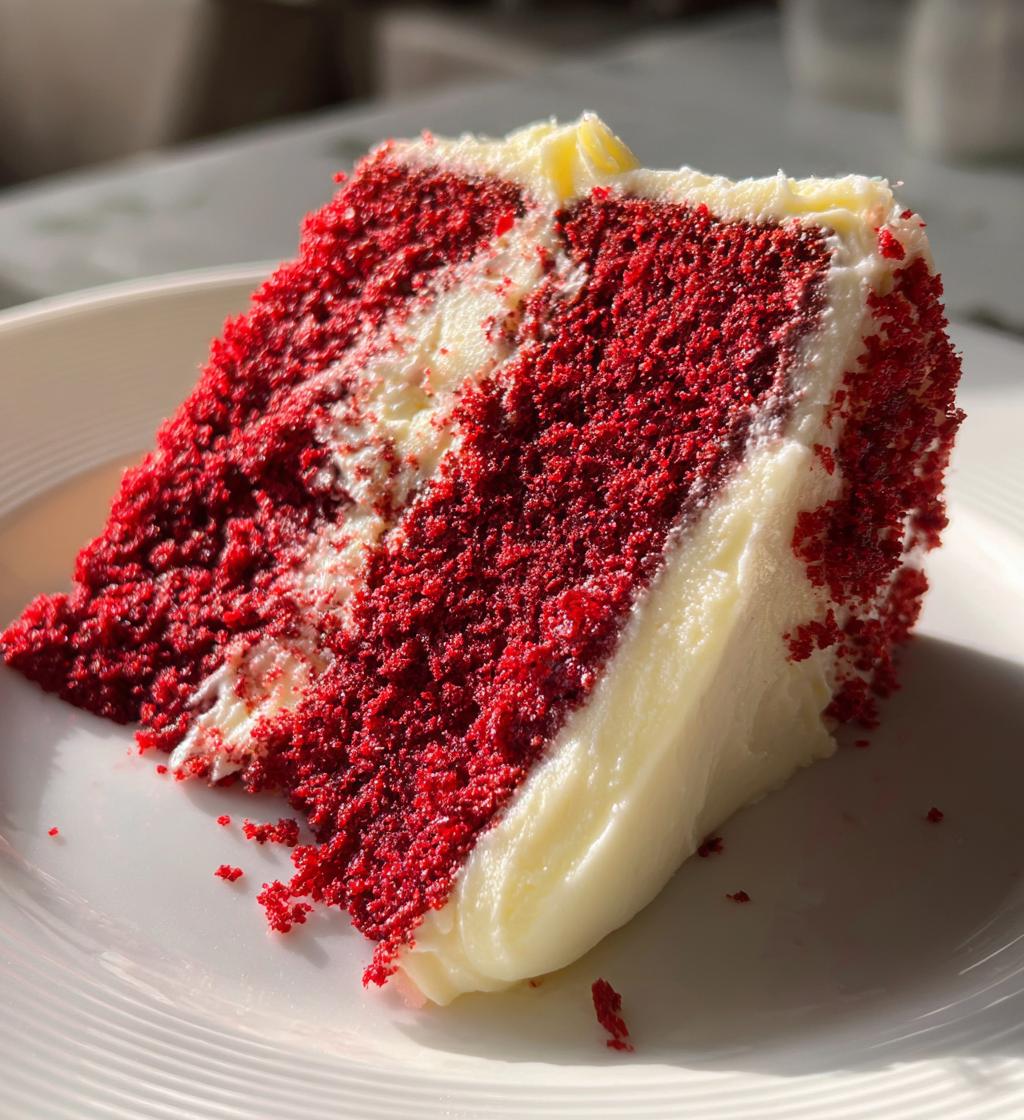 Red Velvet Cake with Vanilla Cream