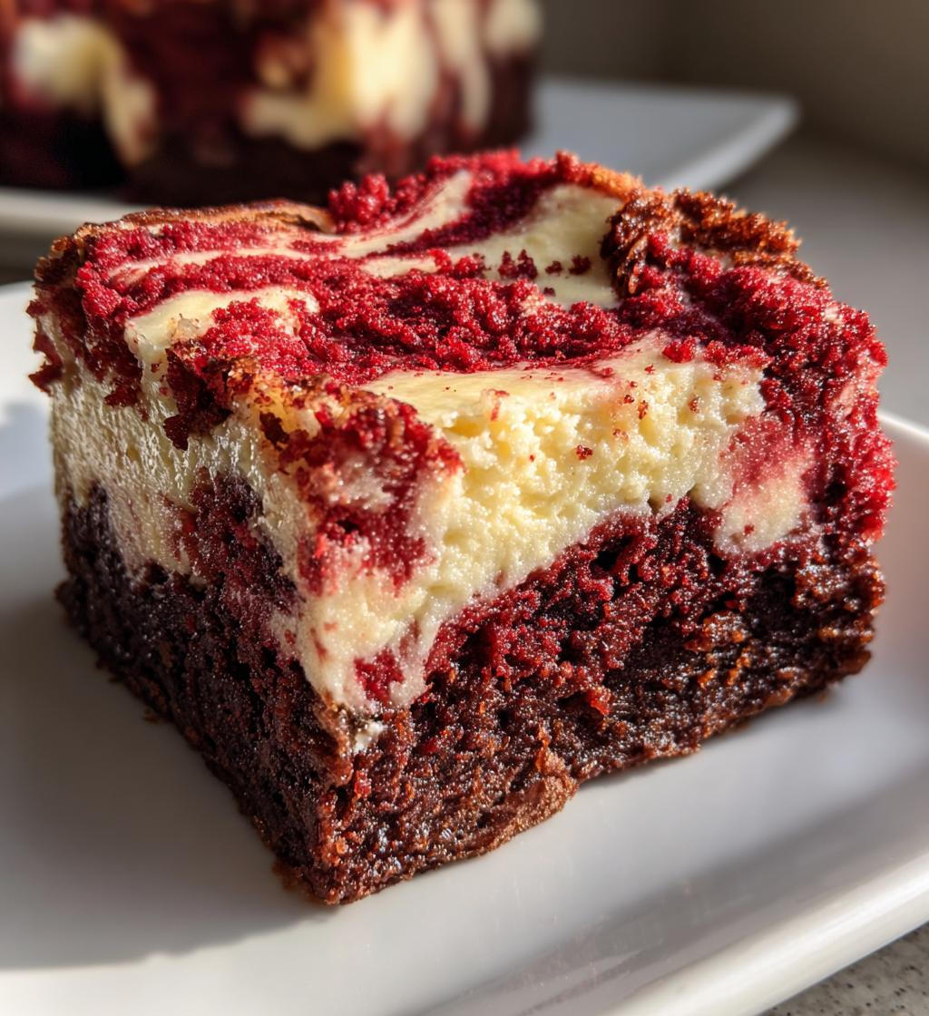 Red Velvet Cheesecake Brownies