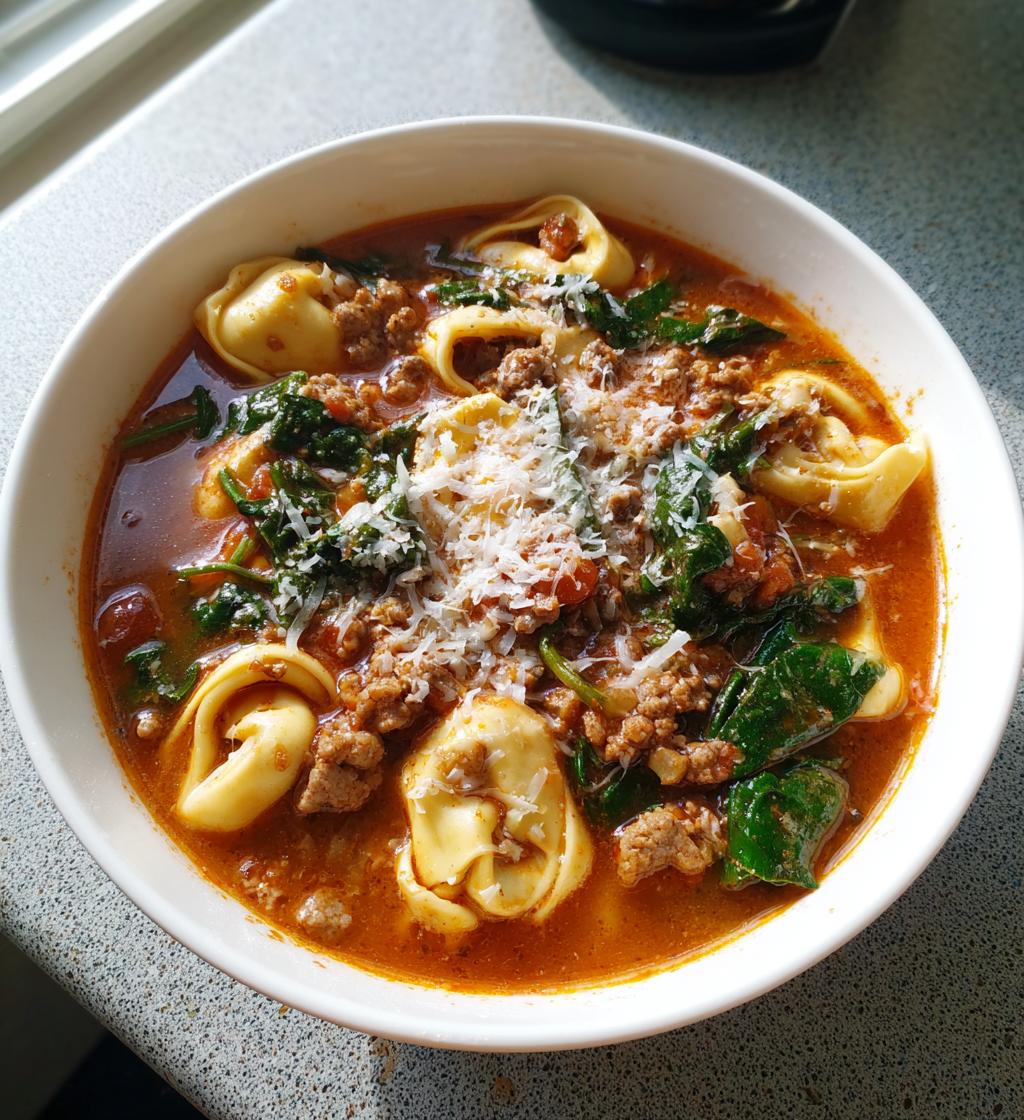 Sausage Tortellini Soup