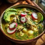 Slow Cooker Chicken Pozole Verde