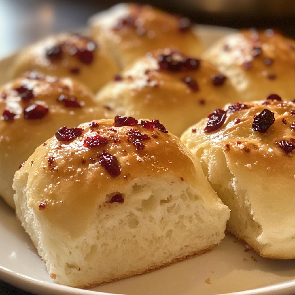 Spicy Cranberry Chili Dinner Rolls