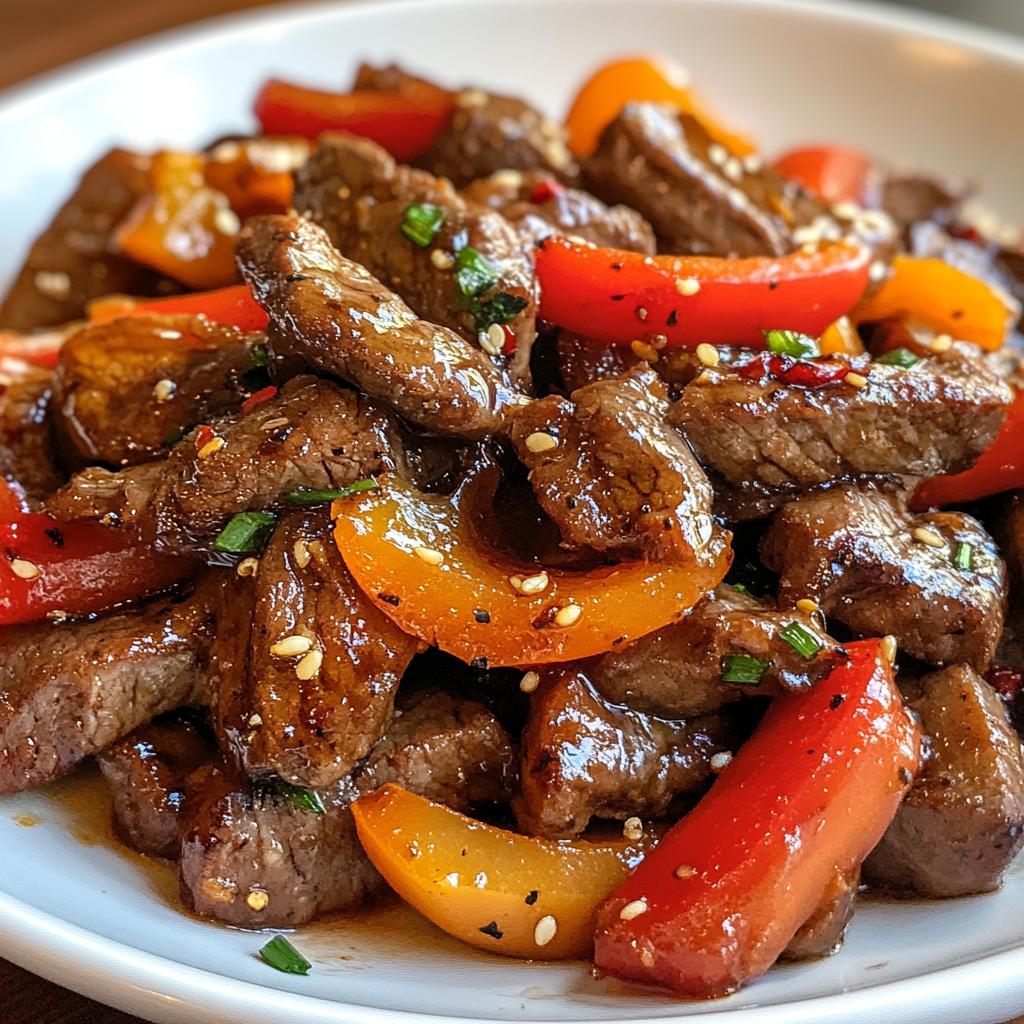 Spicy Honey Garlic Beef Stir Fry