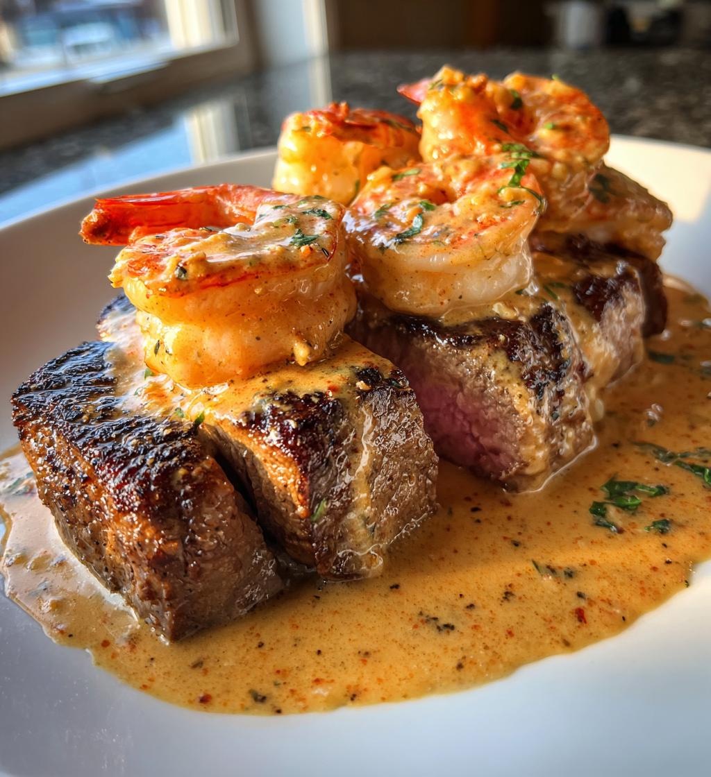 Steak Shrimp Lobster Sauce
