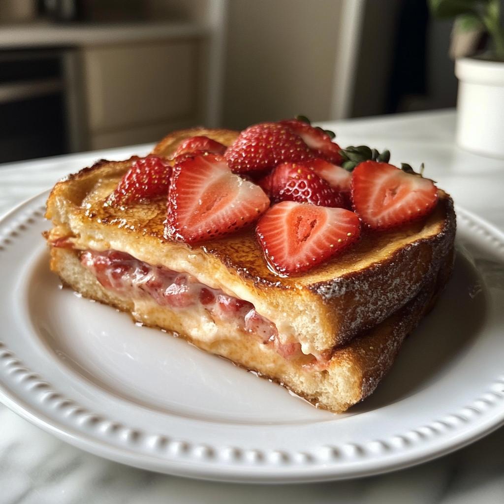 Strawberry Cream Cheese French Toast Bake