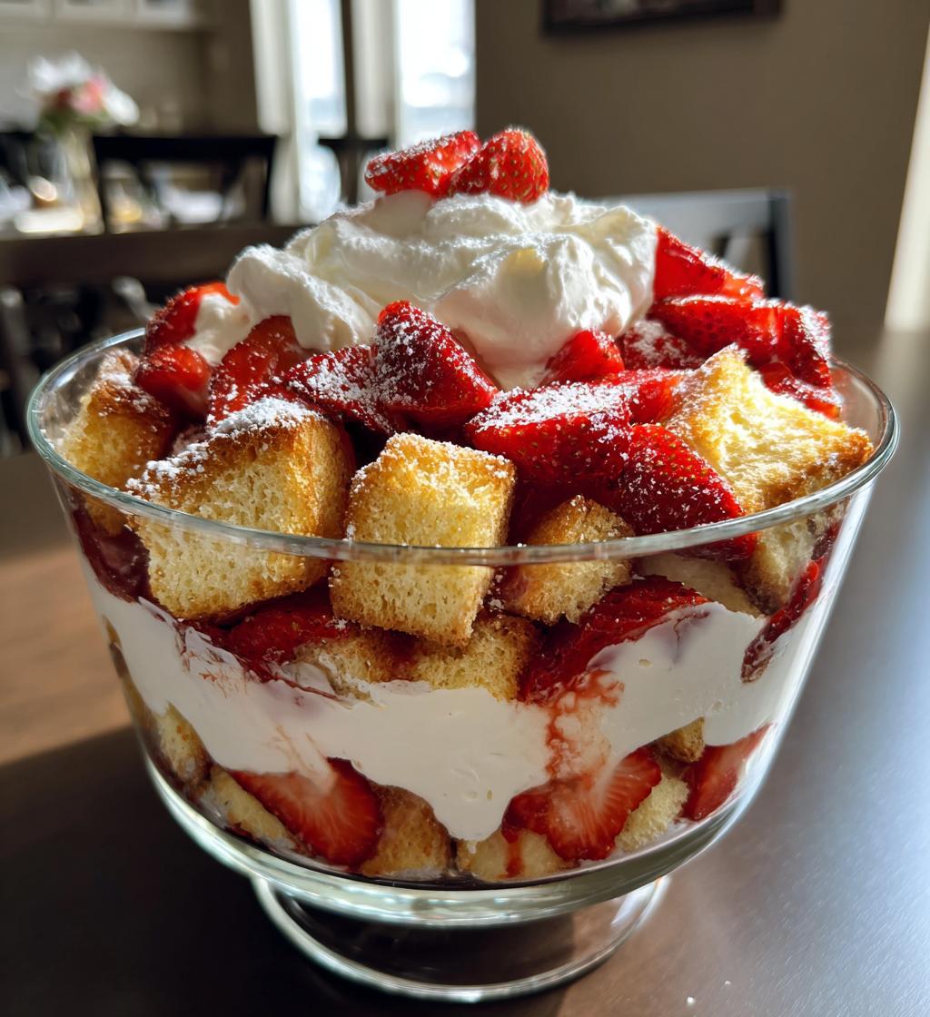 Strawberry Shortcake Trifle