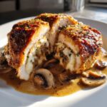 Stuffed Chicken Marsala Creamy and Delicious