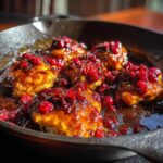 Sweet & Spicy Cranberry Hot Chicken Skillet