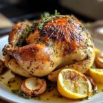 Sweet and Delicious Whole Roast Chicken Recipe with Lemon and Herbs