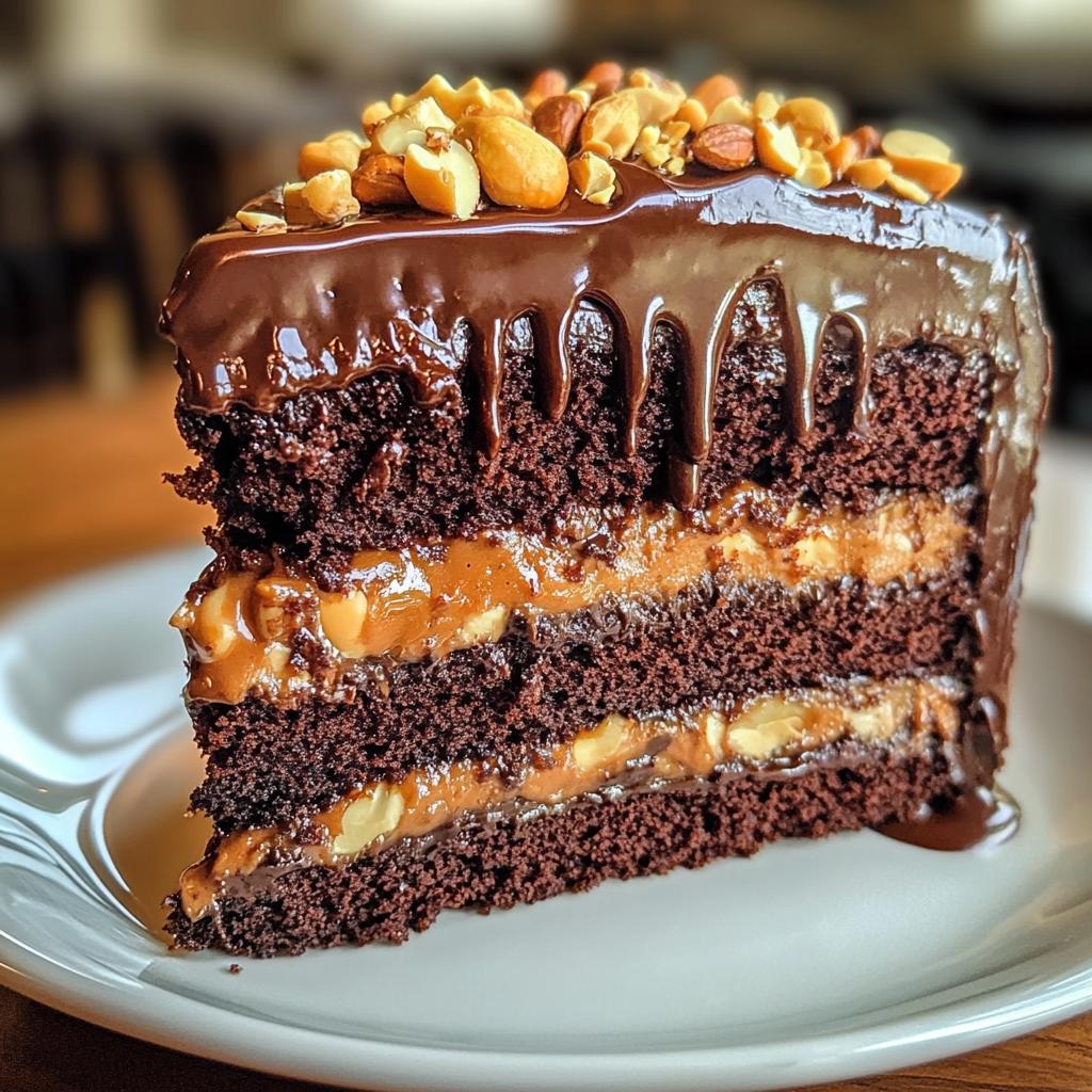 The Best Chocolate Snickers Cake Decadent and From Scratch