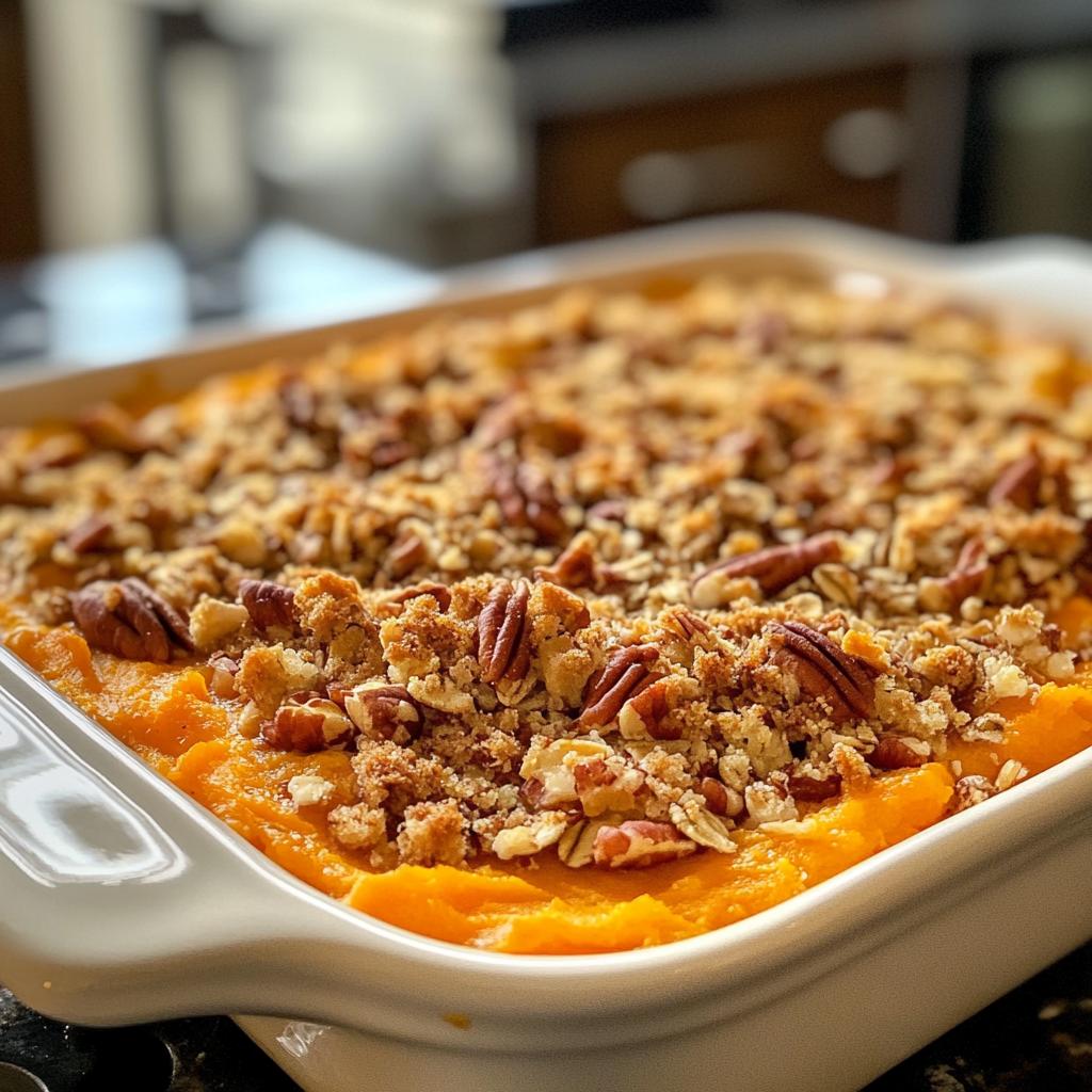 Vegan sweet potato casserole