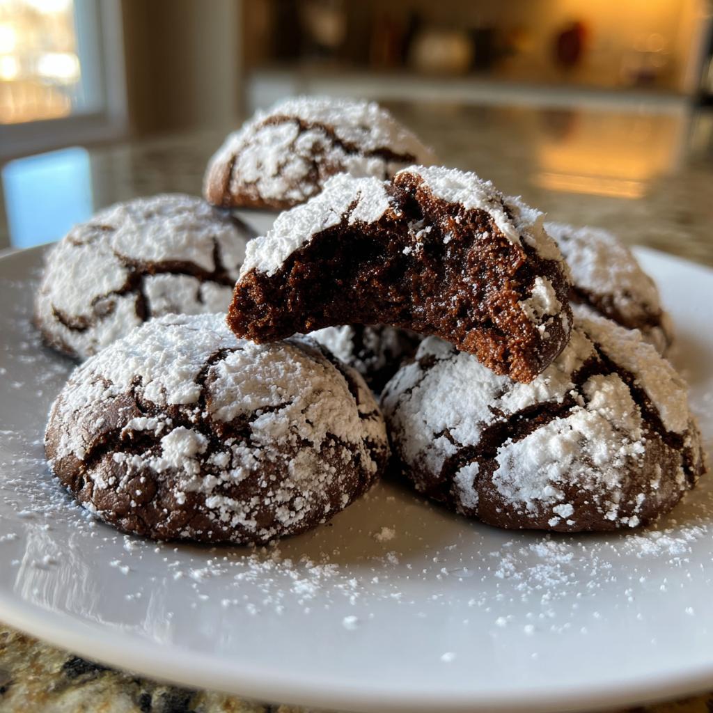 chocolate snowball cookies
