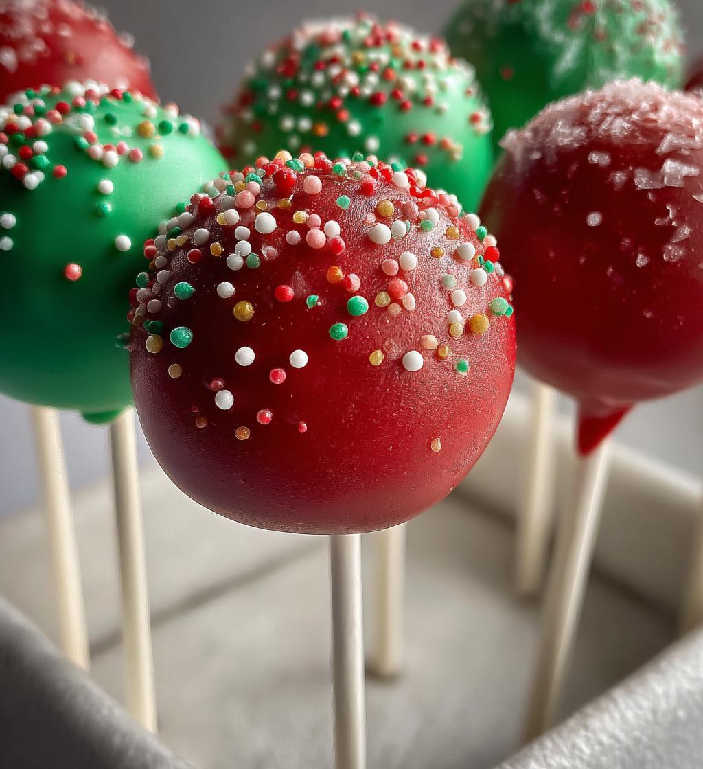 christmas cake pops
