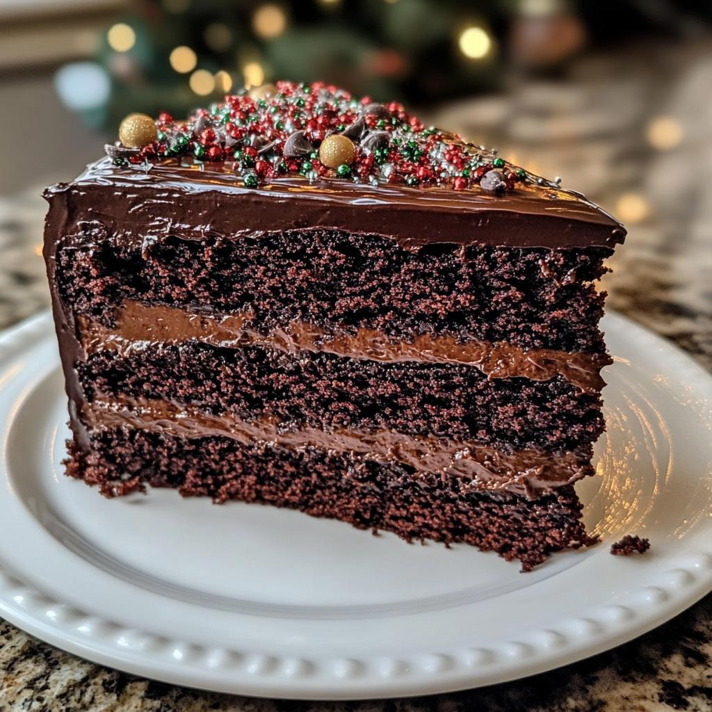 christmas chocolate cake