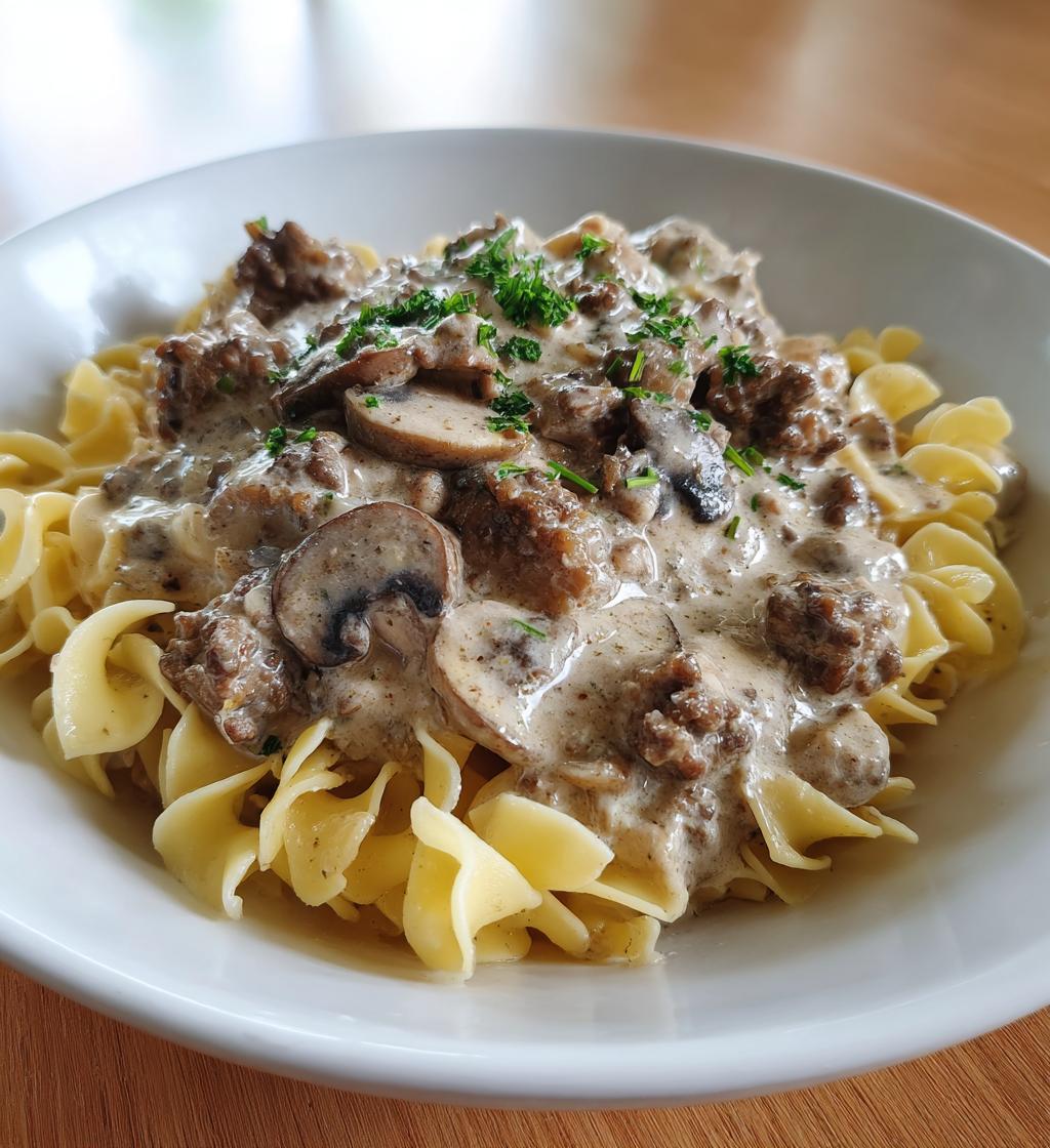 ground beef stroganoff