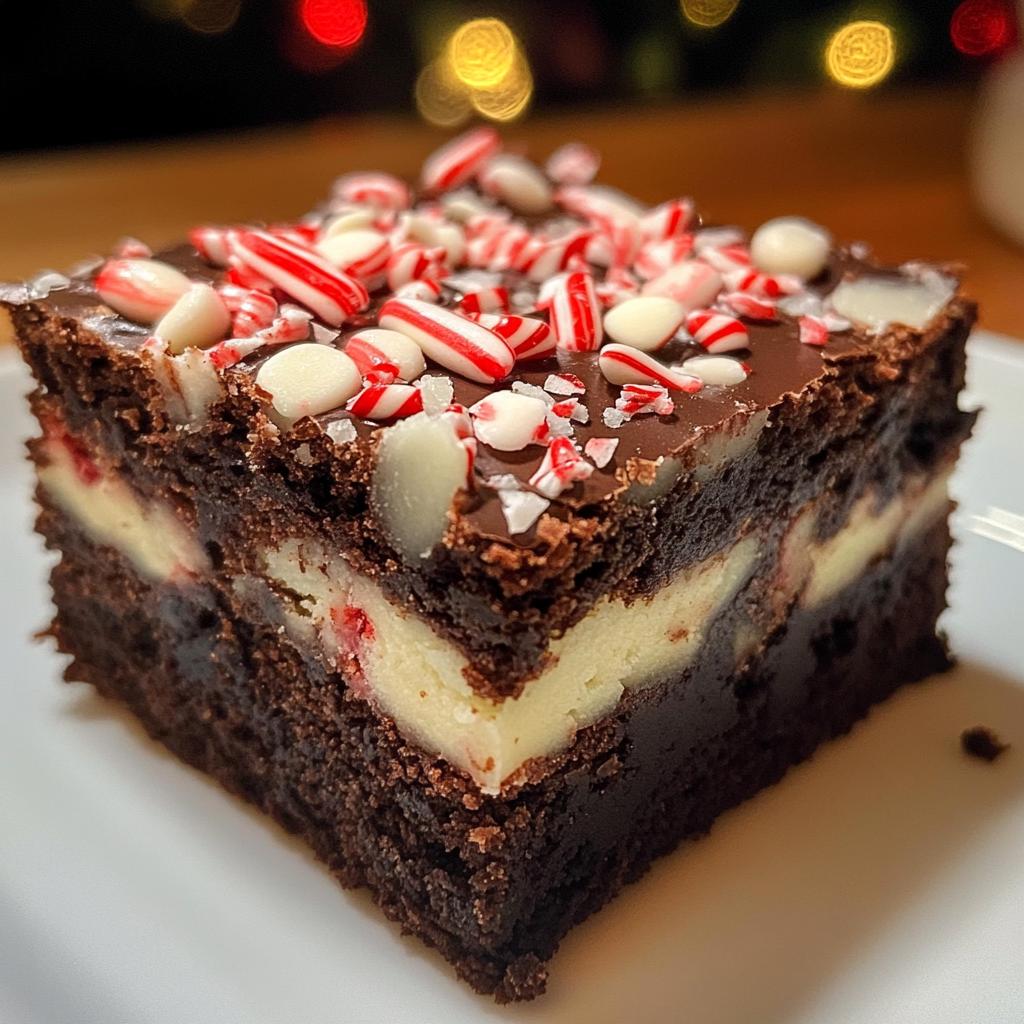 peppermint bark brownies