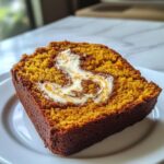 pumpkin bread with cream cheese