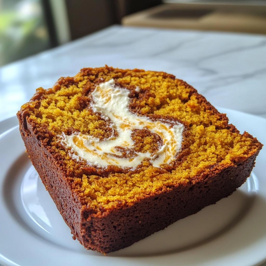 pumpkin bread with cream cheese