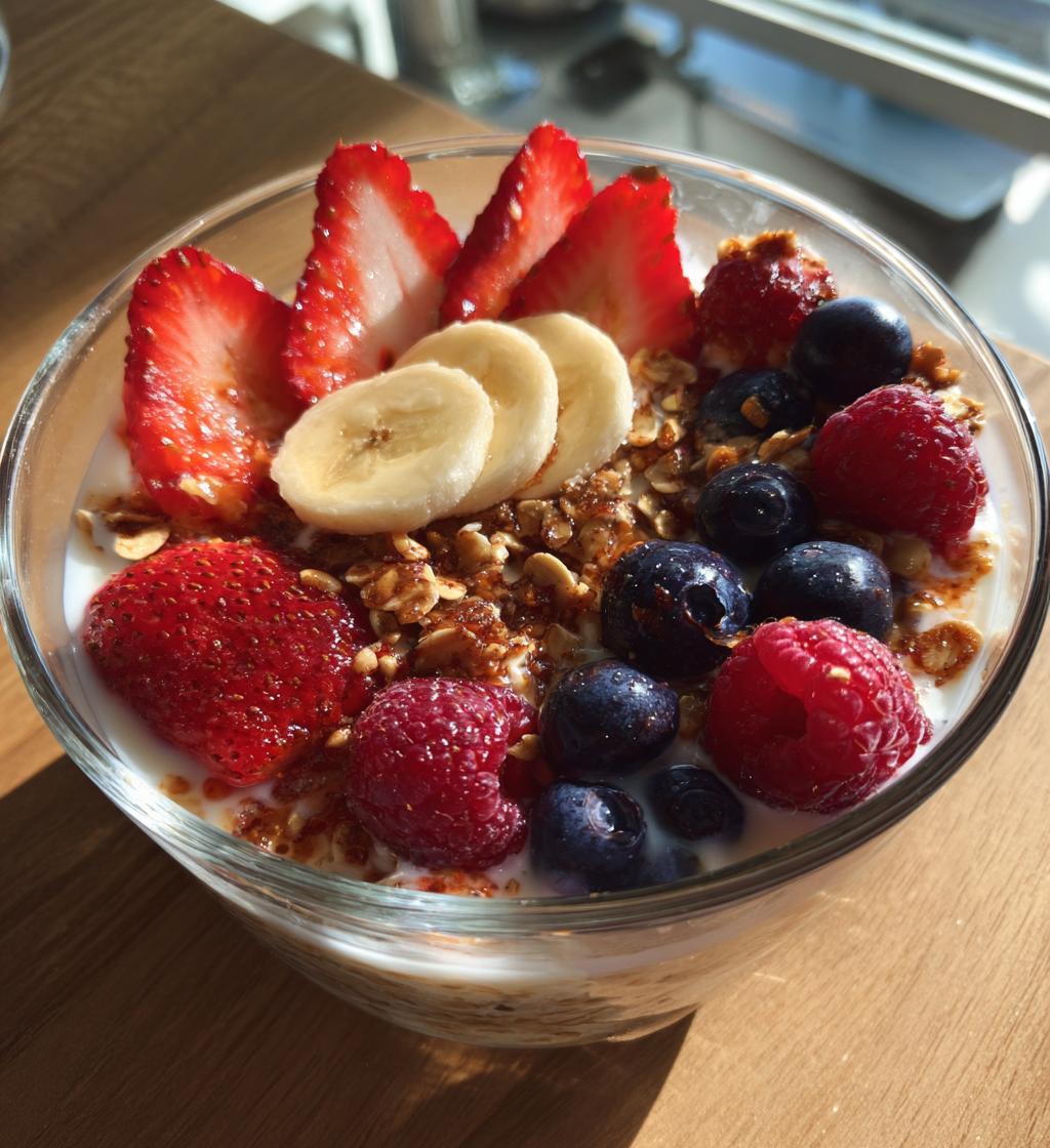 Greek yogurt overnight oats