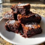 Heart shaped brownies
