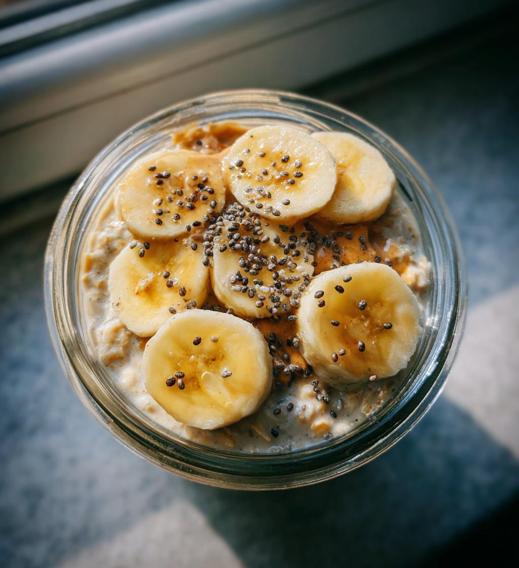 Peanut butter overnight oats