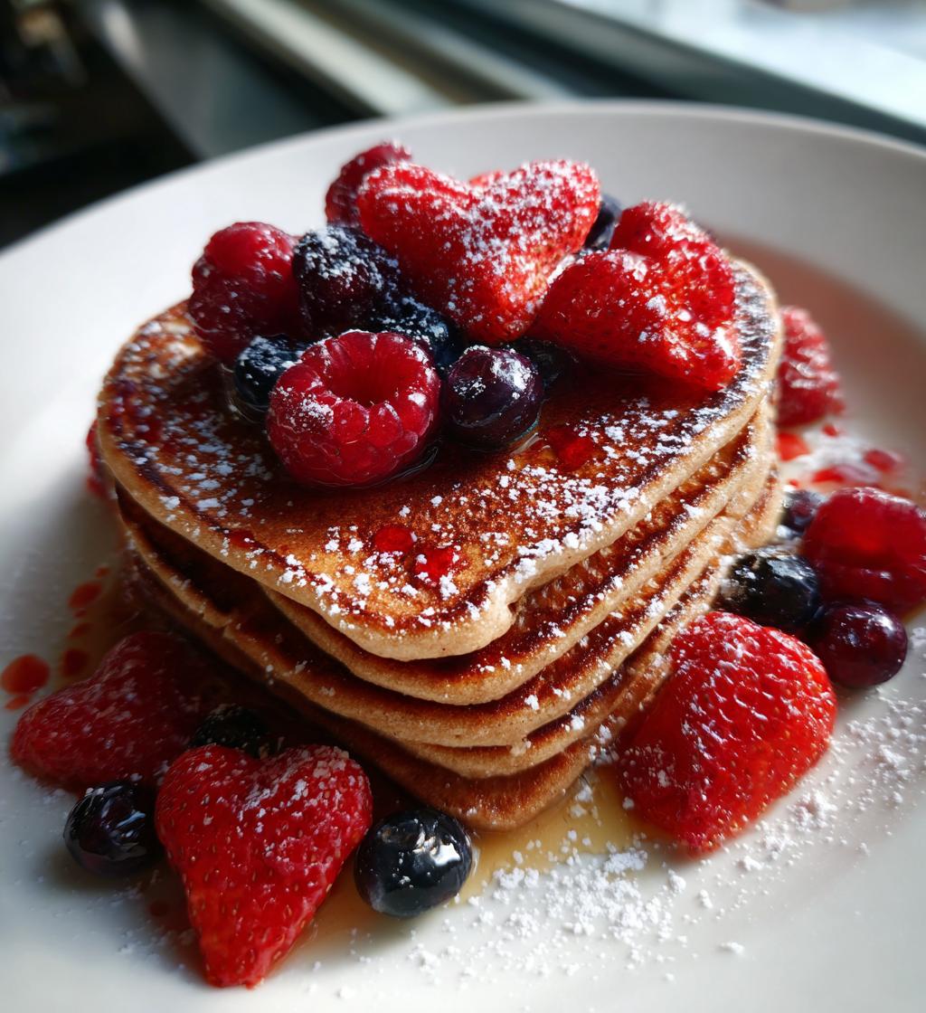 Valentine pancakes