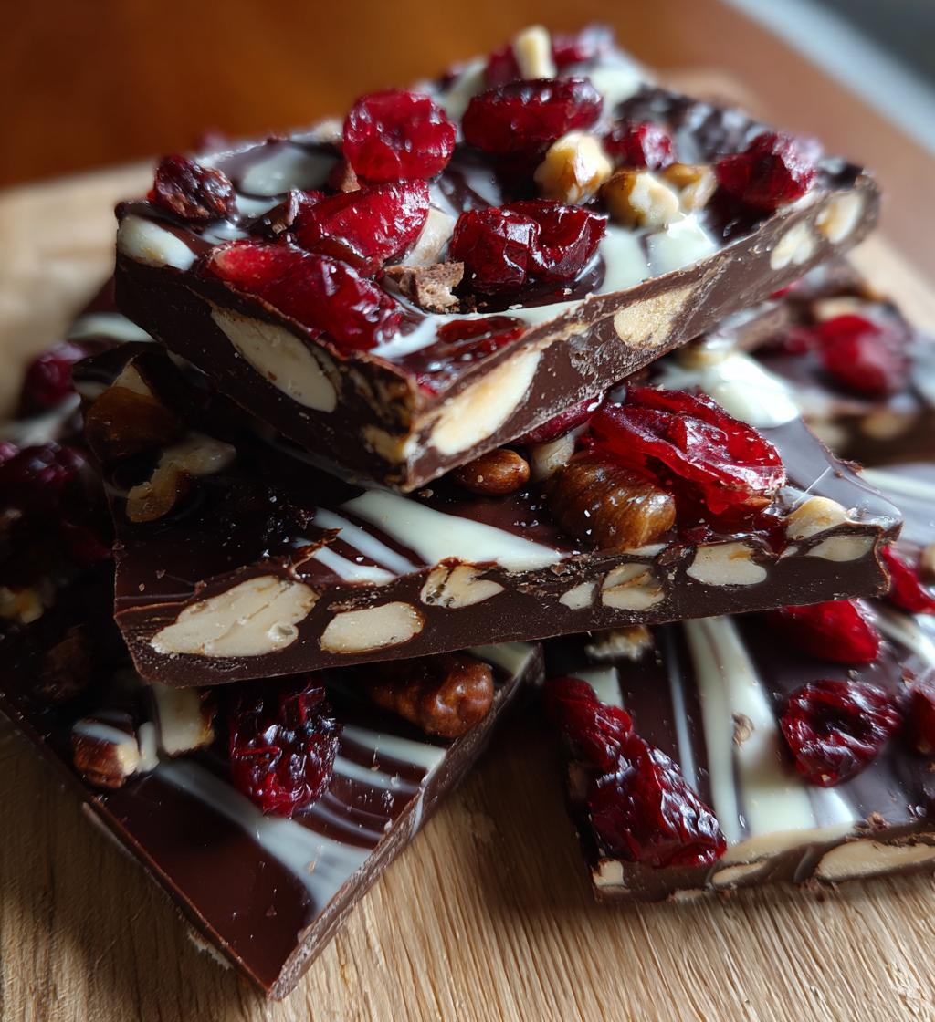 Valentines chocolate bark