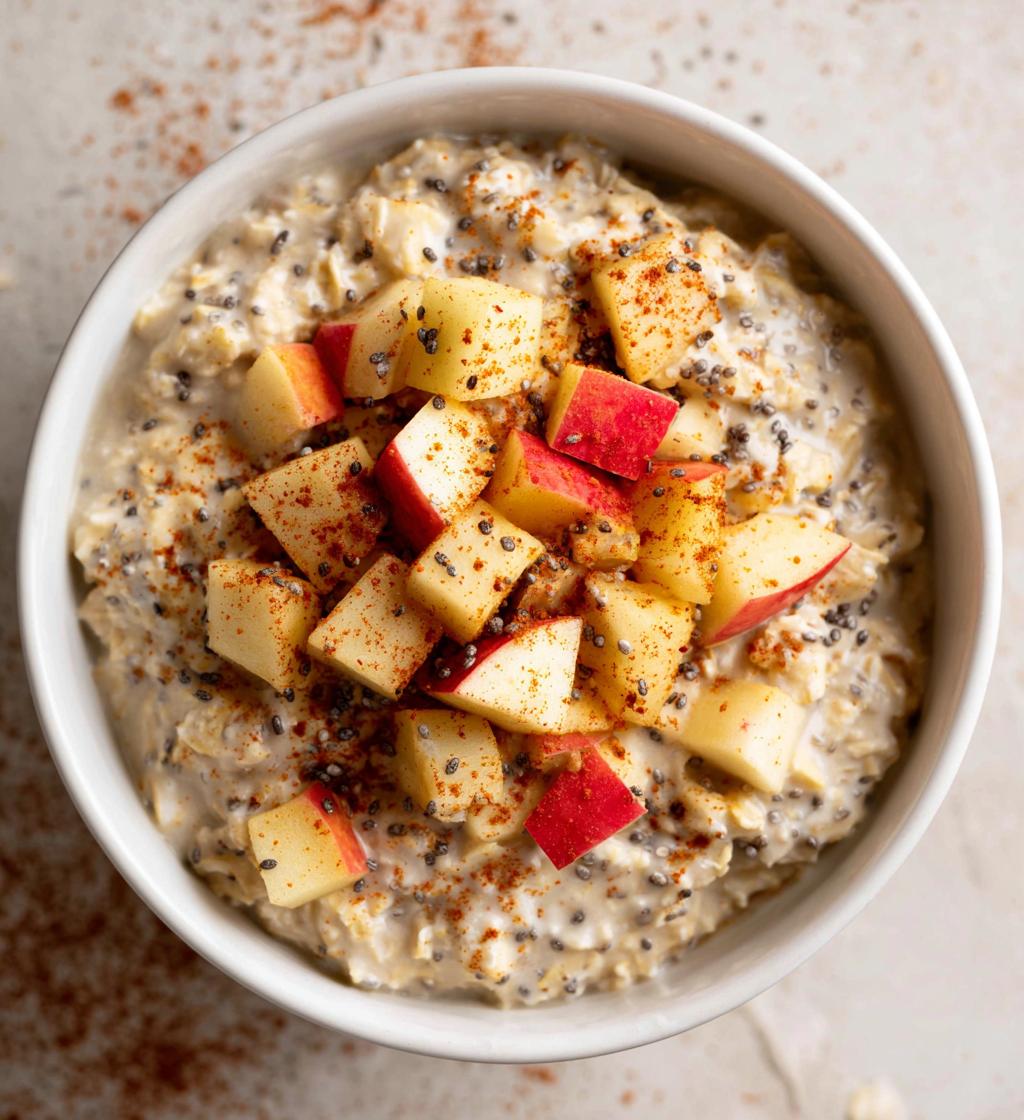 apple overnight oats