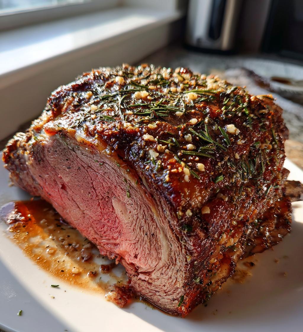 Juicy 4-Pound Bone in Prime Rib Roast Oven Perfection