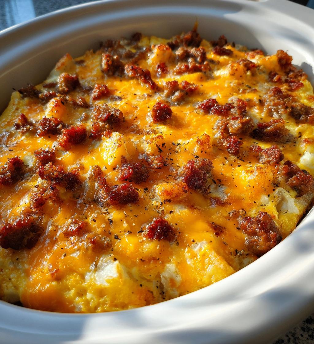 breakfast casserole crockpot