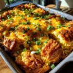breakfast casserole with croissants