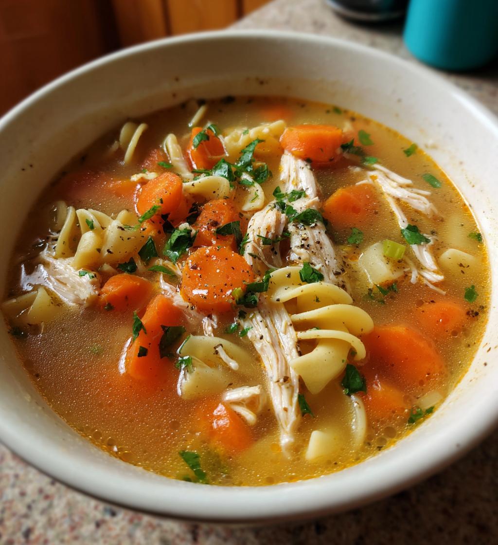 chicken noodle soup crock pot