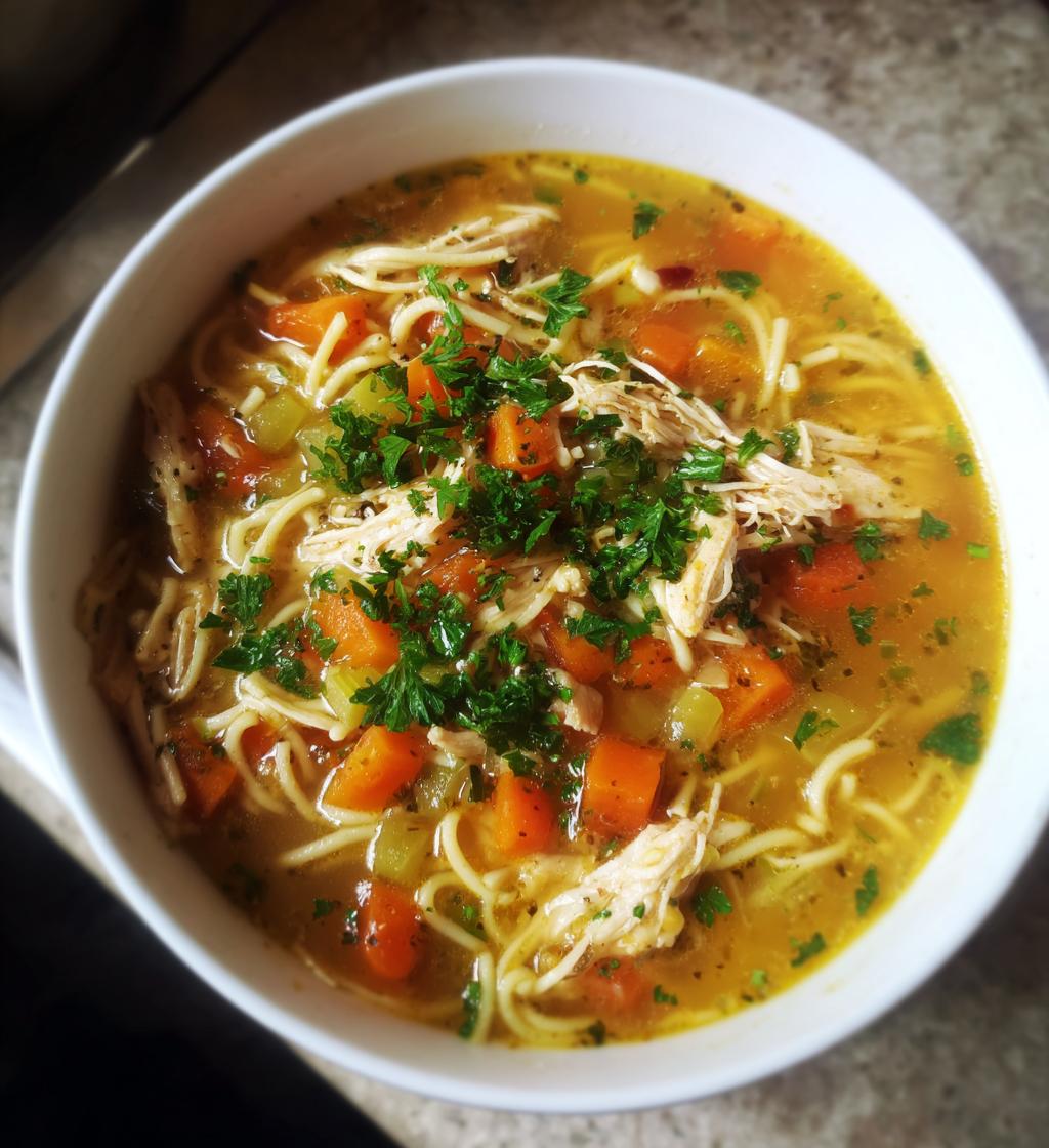 Chicken Noodle Soup from Scratch: Cozy Comfort in 1 Pot