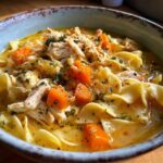 chicken noodle soup with egg noodles