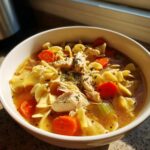 chicken noodle soup with rotisserie