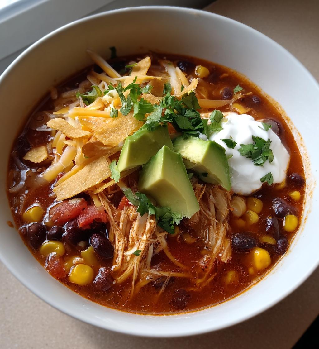 chicken tortilla soup crock pot