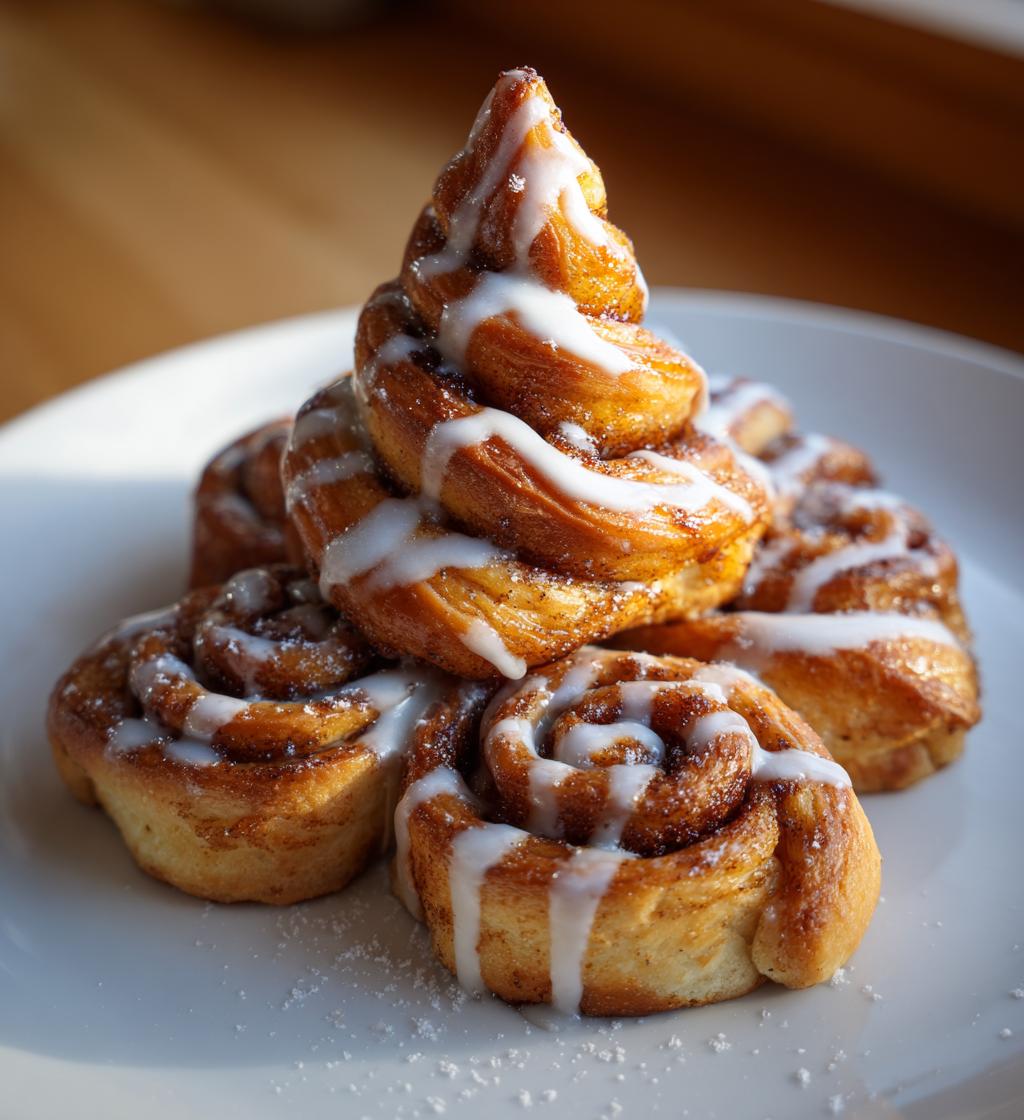 christmas tree cinnamon rolls