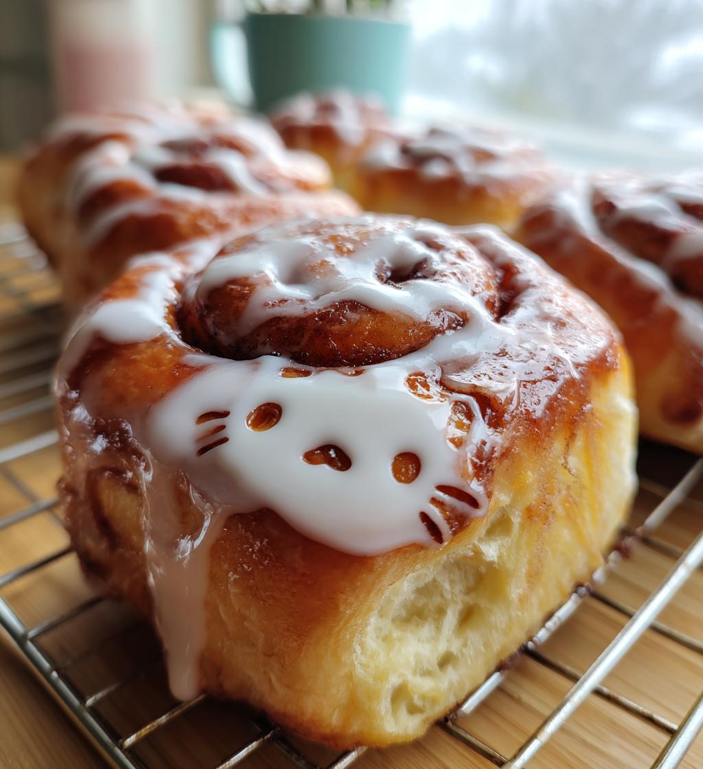 cinnamon rolls hello kitty